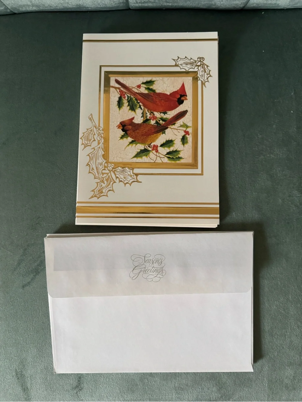 NWOT assorted vintage Christmas cards & photo holders
